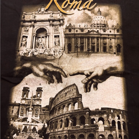 Classic Black Graphic T-Shirt - Picture 1 of 3
